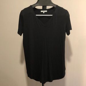 Emma’s Closet black v-neck long t-shirt. Medium